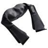 Electric Back and Neck Kneading Shoulder Massager with Heat Straps - black