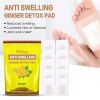 Ginger Wormwood Foot Patch Anti-Swelling Detox Pads Relief Stress Pain Revitalizing Improve Sleep Adhesive Sticker Plaster - 1