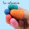 One Set Multicolor Finger Cot Silicone Finger Caps for Protection Finger Covers Finger Gloves - Default