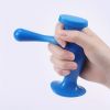 Full Body Percussion Massage Gun with T-Shaped Point Massager for Deep Tissue Massage and Relaxation - Blue