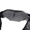 Electric Back and Neck Kneading Shoulder Massager with Heat Straps - black