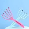 1pc Five-Claw Head Massager; 7.08*3.34in; Portable Head Massage Tool For Pressure Relief - Blue+Pink