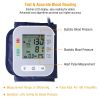 Digital Arm Blood Pressure Monitor LCD Digital Heart Beat BP Gauge Health Test w/Voice - Grey