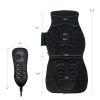 Foldable Full Body Massage Mat with 10 Vibration Motors - Black