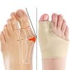 1pair Big Toe Bunion Splint Straightener Corrector - L