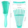 Detangling Hair Brush Massage Wet Hair Comb Detangler Hair Brush Wavy/Curly Wet/Dry/Oil/Thick Hair - Black