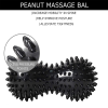 Massage Ball For Deep Tissue Back Massage Foot Massager Plantar Fasciitis All Over Body Deep Tissue Muscle Therapy - Black