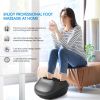 Foot Massager Machine with Heat and Massage Gifts for Men and Women Shiatsu Deep Kneading Electric Feet Massager for Home and Office Use - black